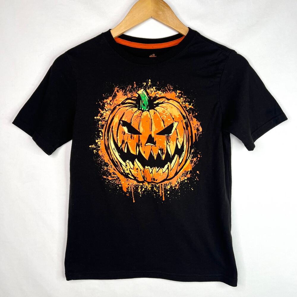 Celebrate Halloween Kids Jack-O-Lantern Pumpkin T-shirt LG 10/12